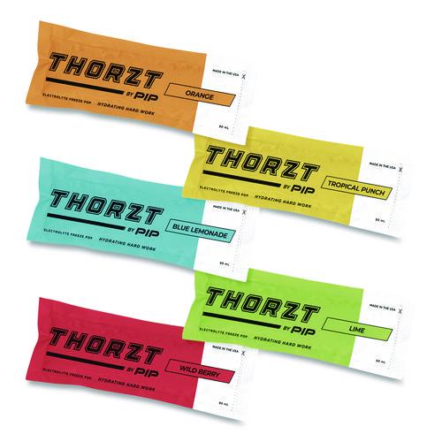 Image of THORZT by PIP POPMIXCLASSIC Electrolyte Freeze Pops, Assorted Flavors, 3 oz Tube, 10 Tubes/Bag, 15 Bags/Carton