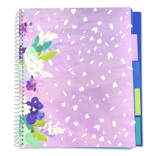 Image of Carolina Pad® 17504 Silver Lining Five-Subject Spiral Notebook, Medium/College Rule, Randomly Assorted Cover Color/Design, (150) 11 x 9 Sheets