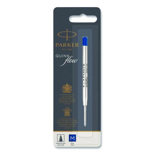 Image of Parker® 1950371 Refill For Parker Ballpoint Pens, Medium Conical Tip, Blue Ink