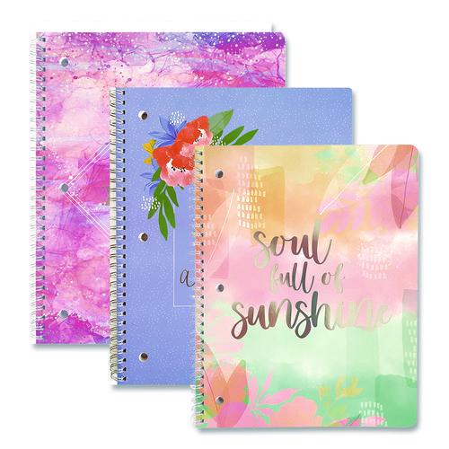 Image of Carolina Pad® 00001 Silver Lining Hardcover Journal, Medium/College Rule, Randomly Assorted Cover Color, (80) 10 x 8.5 Sheets