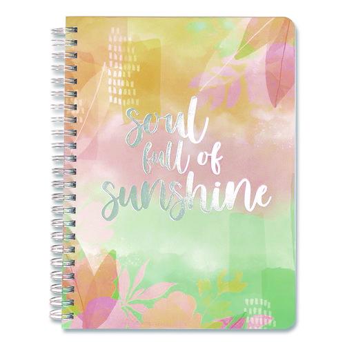 Image of Carolina Pad® 45057 Silver Lining Hardcover Journal, Medium/College Rule, Randomly Assorted Cover Color, (100) 7.75 x 5.8 Sheets