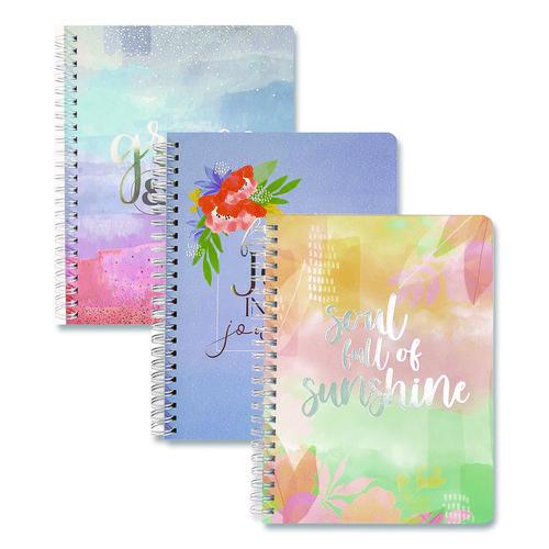 Image of Carolina Pad® 45057 Silver Lining Hardcover Journal, Medium/College Rule, Randomly Assorted Cover Color, (100) 7.75 x 5.8 Sheets