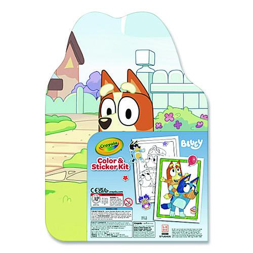 Image of Crayola® 04-1235 Bluey Color and Sticker Kit, Includes 26 Markers, Ages 5 and Up, 20 Pages