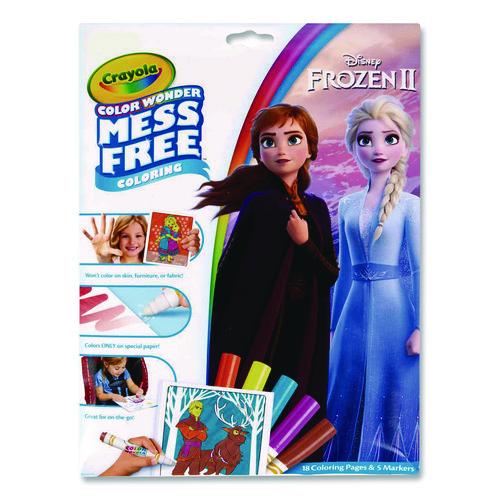 Image of Crayola® 75-7002 Disney Frozen 2 Color Wonder Kit, Includes Five Markers, Ages 3 and Up, 18 Pages