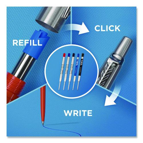 Image of ParkerÂ® Jotter Ballpoint Pen, Retractable, Medium 0.7 mm, Blue Ink, Royal Blue/Chrome Barrel