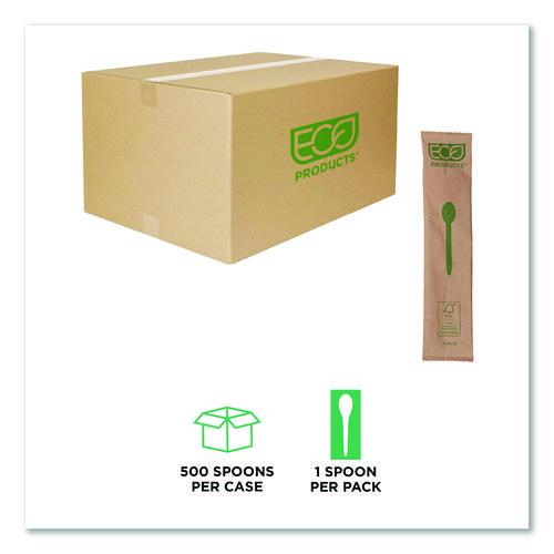Image of Eco-Products® EP-S213-W Wood Cutlery, General Purpose Spoon, Natural, 500/Carton