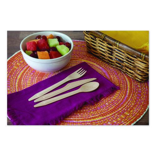 Image of Eco-Products® EP-S213-W Wood Cutlery, General Purpose Spoon, Natural, 500/Carton