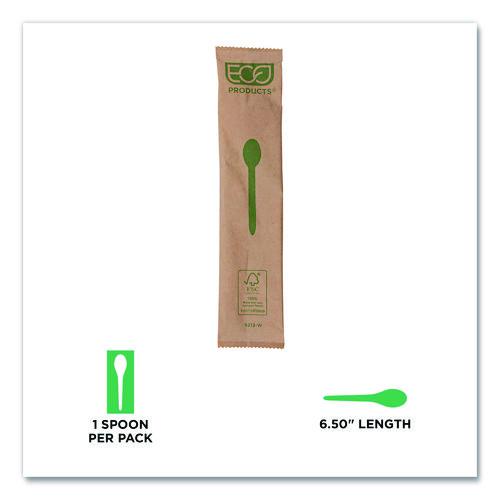 Image of Eco-Products® EP-S213-W Wood Cutlery, General Purpose Spoon, Natural, 500/Carton