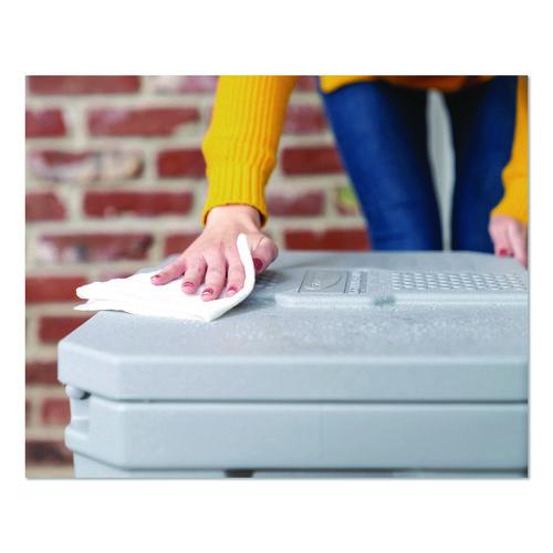 Image of Suncast® BMBX300D Salt Box, 28 gal, 23.75 x 15.75 x 23.75. Dove Gray