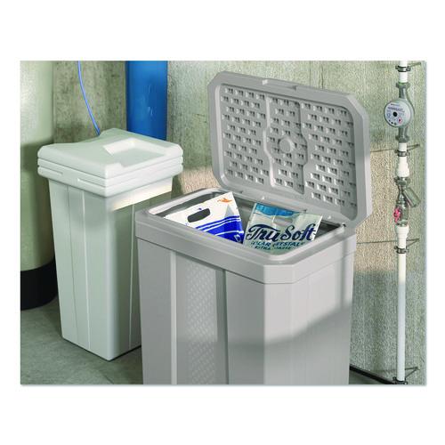 Image of Suncast® BMBX300D Salt Box, 28 gal, 23.75 x 15.75 x 23.75. Dove Gray