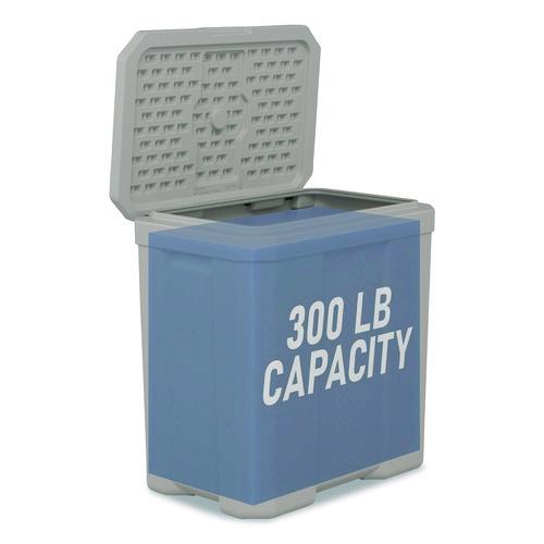 Image of Suncast® BMBX300D Salt Box, 28 gal, 23.75 x 15.75 x 23.75. Dove Gray