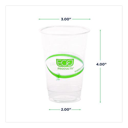 Image of Eco-Products® EP-CC10-GS GreenStripe PLA Cold Cups, 10 oz, Plastic, Clear, 1,000/Carton