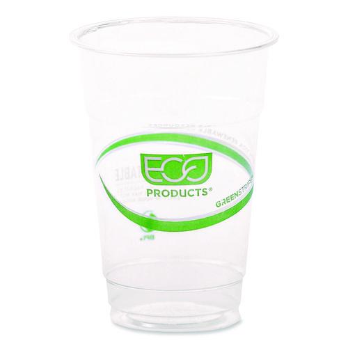 Image of Eco-Products® EP-CC10-GS GreenStripe PLA Cold Cups, 10 oz, Plastic, Clear, 1,000/Carton