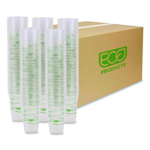 Image of Eco-Products® EP-CC16-GSPK GreenStripe Renewable and Compostable Cold Cups Convenience Pack, 16 oz, Plastic, Clear, 50/Pack