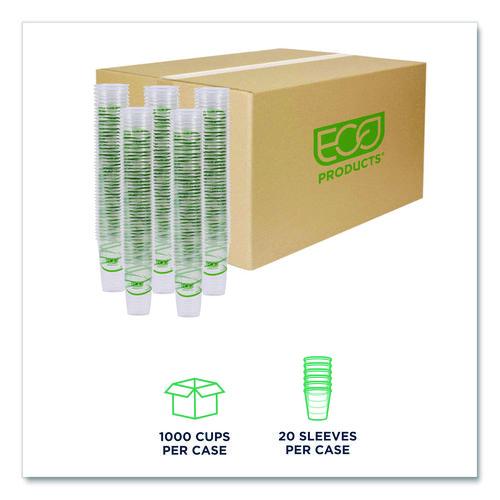 Image of Eco-Products® EP-CC20-GS GreenStripe Renewable and Compostable Cold Cups, 20 oz, Plastic, Clear, 50/Pack, 20 Packs/Carton