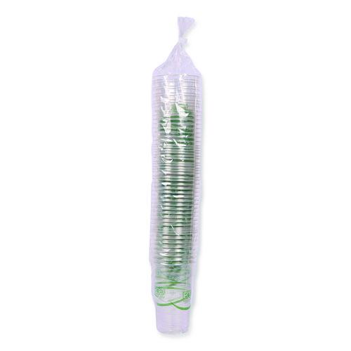 Image of Eco-Products® EP-CC20-GS GreenStripe Renewable and Compostable Cold Cups, 20 oz, Plastic, Clear, 50/Pack, 20 Packs/Carton