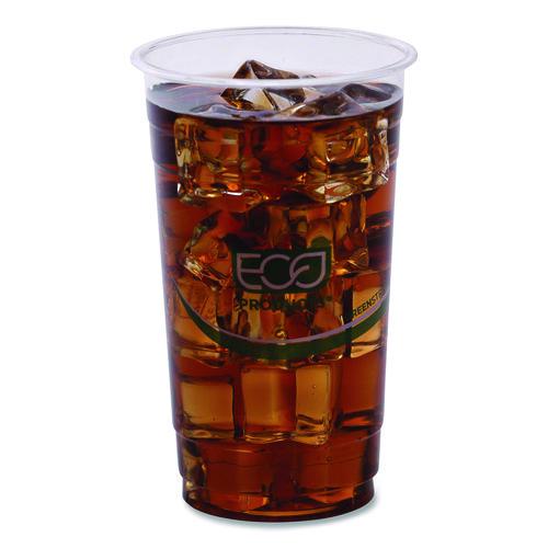Image of Eco-Products® EP-CC24-GS GreenStripe Renewable and Compostable PLA Cold Cups, 24 oz, Plastic, Clear, 50/Pack, 20 Packs/Carton