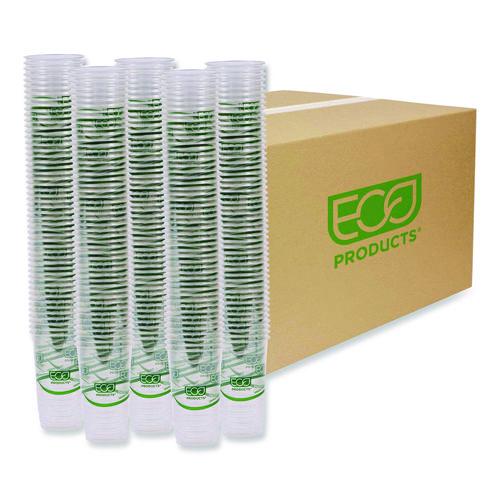Image of Eco-Products® EP-CC24-GS GreenStripe Renewable and Compostable PLA Cold Cups, 24 oz, Plastic, Clear, 50/Pack, 20 Packs/Carton