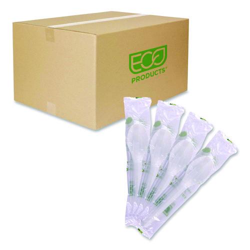 Image of Eco-Products® EP-S013-W Plantware Compostable Cutlery, Spoon, Plastic, White, 1,000/Carton