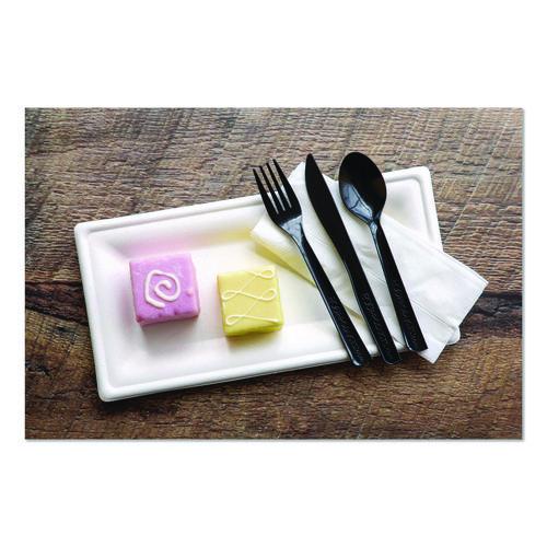 Image of Eco-Products® EP-S111 100% Recycled Content Cutlery, Knife, Plastic, Black, 50/Pack, 20 Packs/Carton