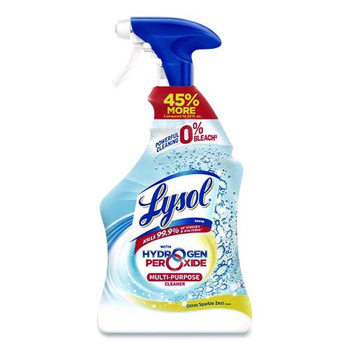 Image of LYSOL® Brand 1920089289 Multi-Purpose Cleaner with Hydrogen Peroxide, Citrus Sparkle Zest Scent, 32 oz Trigger Spray Bottle