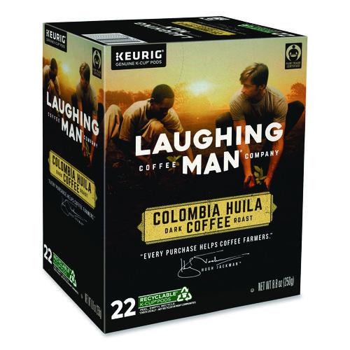 Image of Laughing Man® Coffee Company 5000345773 Colombia Huila K-Cup Pods, 22/box