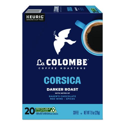 Image of La Colombe® 5000380614 Coffee K-Cup Pods, Corsica Dark Roast, 20/Box