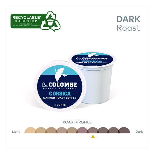 Image of La Colombe® 5000380614 Coffee K-Cup Pods, Corsica Dark Roast, 20/Box