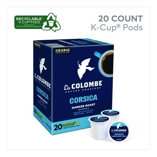 Image of La Colombe® 5000380614 Coffee K-Cup Pods, Corsica Dark Roast, 20/Box