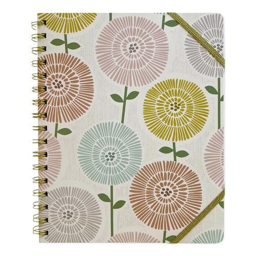 Image of Carolina Pad® 55041 Down to Earth Ideal Notebook, 3 Sections, Medium/College Rule, Randomly Assorted Cover Colors/Designs, (100) 8.75 x 7 Sheets