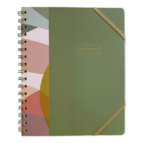 Image of Carolina Pad® 55041 Down to Earth Ideal Notebook, 3 Sections, Medium/College Rule, Randomly Assorted Cover Colors/Designs, (100) 8.75 x 7 Sheets