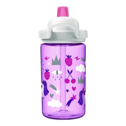 Image of CamelBak® 2665501035 Eddy + Kids Water Bottle, Unicorn Design, 12 oz, Multicolor