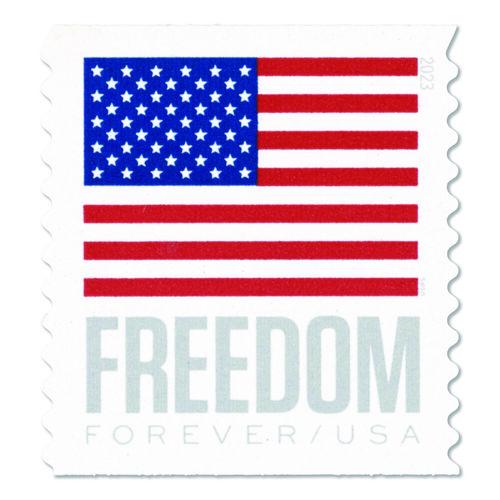 Image of United States Postal Service FOREVER-FLAG20 First-Class Forever Stamps, U.S. Flag, 20/Book