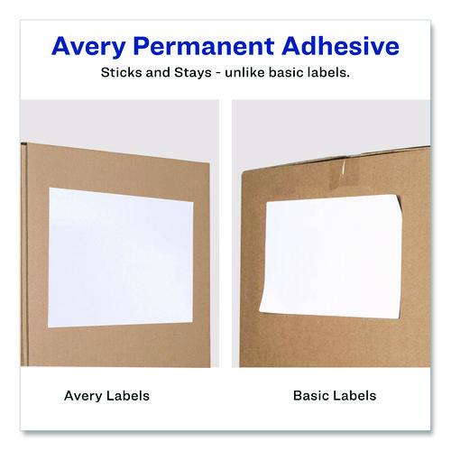 Image of Avery® 7278291200 White Shipping Labels-Bulk Packs, Inkjet/Laser Printers, 8.5 x 11, White, 500/Carton
