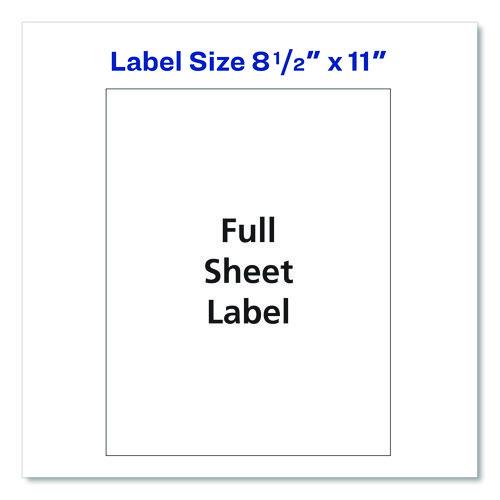 Image of Avery® 7278291200 White Shipping Labels-Bulk Packs, Inkjet/Laser Printers, 8.5 x 11, White, 500/Carton