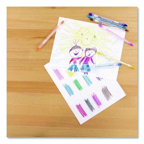 Image of Crayola® 58-7855 Ultra-Clean Washable Markers, Broad Bullet Tip, Assorted Bright Colors, 10/Pack