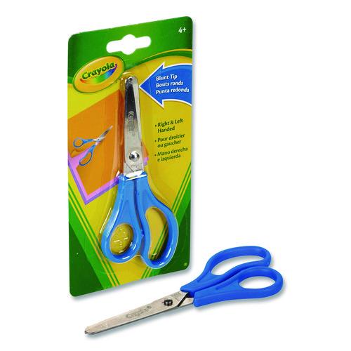 Image of Crayola® 69-3009 Blunt Tip Kid's Scissors, 5" Cut Length, Straight Blue Handle