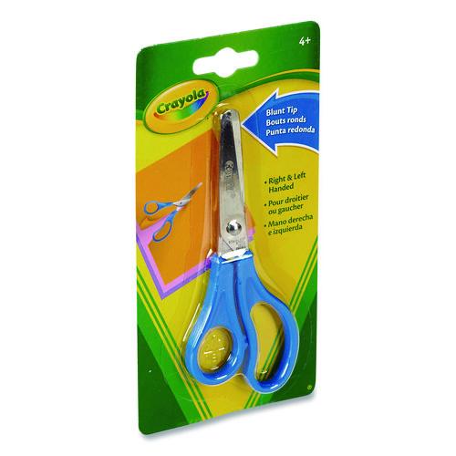 Image of Crayola® 69-3009 Blunt Tip Kid's Scissors, 5" Cut Length, Straight Blue Handle