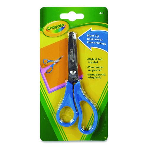 Image of Crayola® 69-3009 Blunt Tip Kid's Scissors, 5" Cut Length, Straight Blue Handle