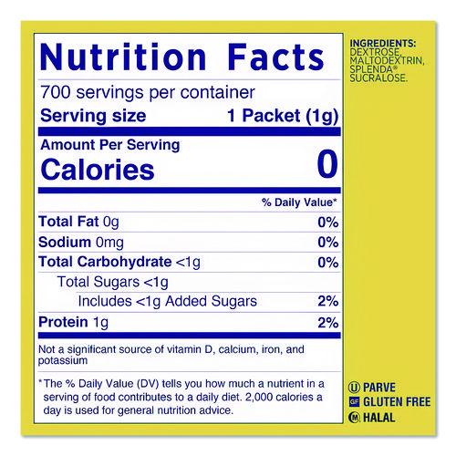 Image of Splenda® MCN224137 No Calorie Sweetener, 0.04 oz Packet, 2,000/Carton