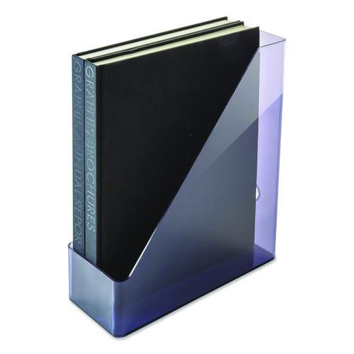 Image of Officemate 21510 Recycled Plastic Magazine File, 4.3 x 10.3 x 12.2, Translucent Gray