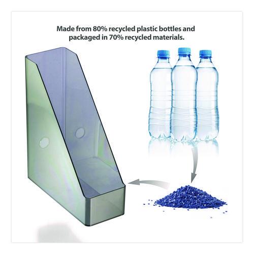 Image of Officemate 21510 Recycled Plastic Magazine File, 4.3 x 10.3 x 12.2, Translucent Gray