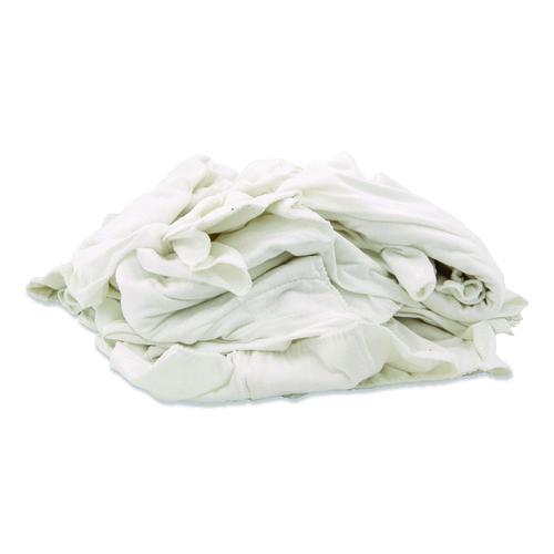 Image of HOSPECO® 55525 Knit Baby Diaper Rags, 2-Ply, 15 x 18, White, 25 lb/Carton