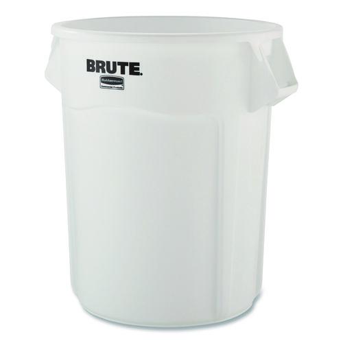 Image of Rubbermaid® Commercial 1779740 Brute Container, 44 gal, Plastic, White