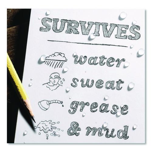 Image of Rite in the Rain® 735 All-Weather Wire-O Notepad, Black Cover, Universal: Narrow Rule and Quadrille Rule (4 sq/in), (50) White 3 x 5 Sheets