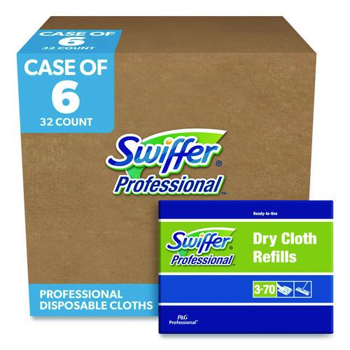 Image of Swiffer® 33407CT Dry Refill Cloths, 10.63 x 8, White, 32/Box, 6 Boxes/Carton