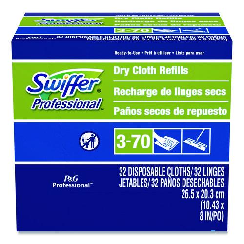 Image of Swiffer® 33407CT Dry Refill Cloths, 10.63 x 8, White, 32/Box, 6 Boxes/Carton