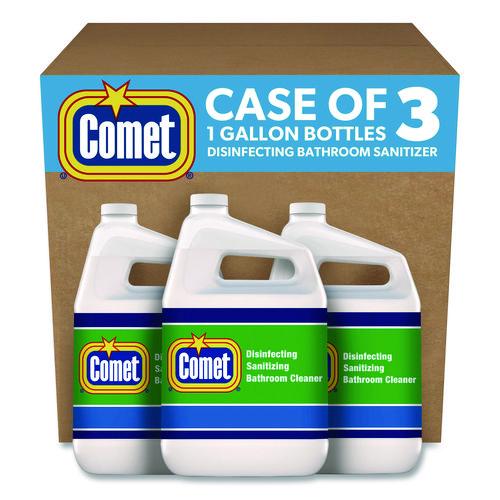 Image of Comet® 22570 Disinfecting-Sanitizing Bathroom Cleaner, One Gallon Bottle, 3/carton