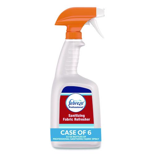 Image of Febreze® 07309 Professional Sanitizing Fabric Refresher, Light Scent, 32 Oz Spray Bottle, 6/carton