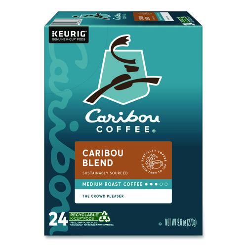 Image of Caribou Coffee® 5000330135 Caribou Blend Coffee K-Cups, 24/box